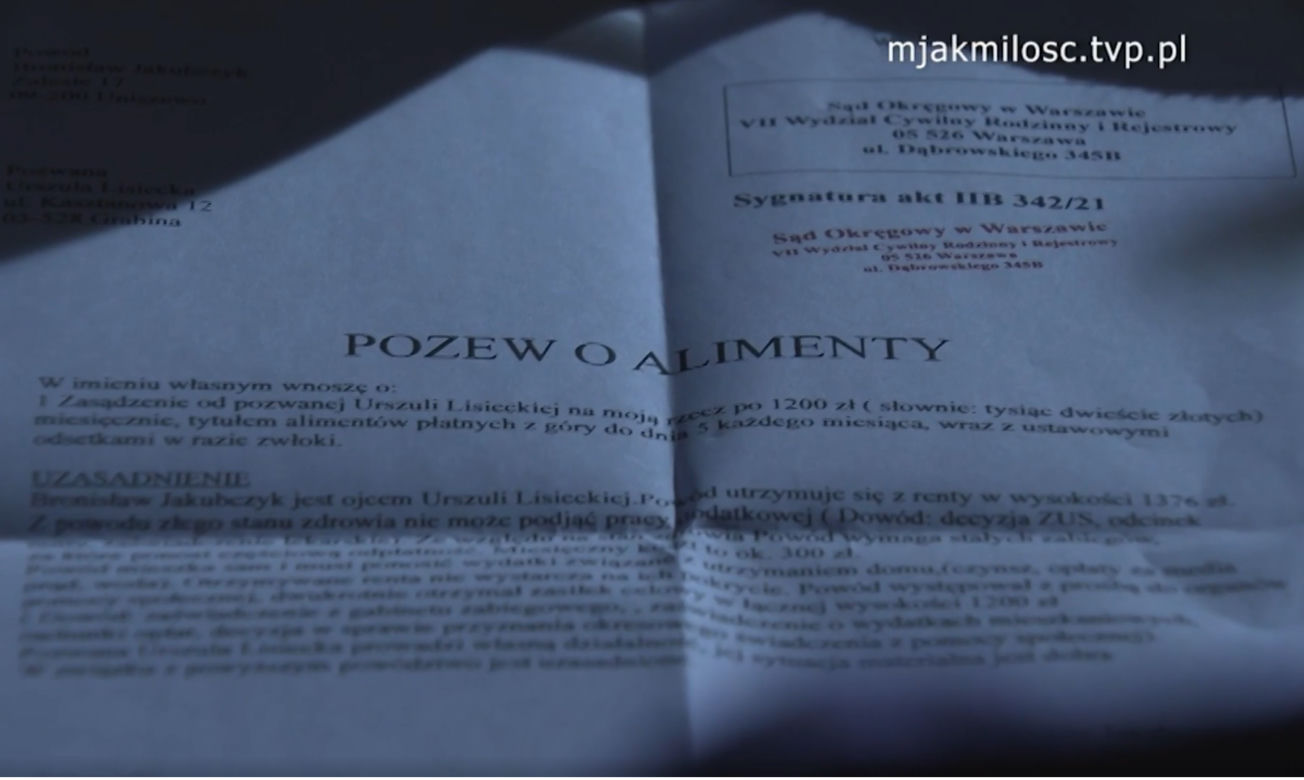 M jak miłość, odcinek 1640: pozew ojca Uli (Iga Krefft) 