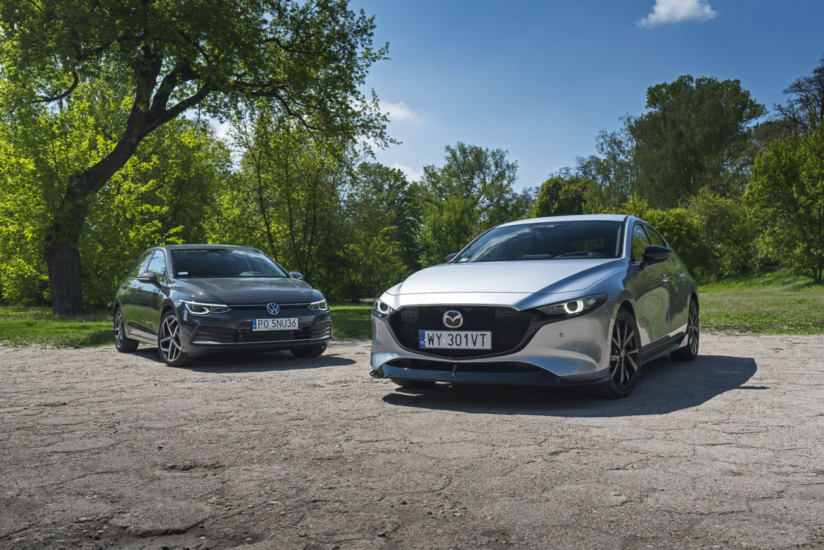 Mazda 3 Skyactiv-G 150 KM MT6 & Volkswagen Golf 8 1.5 eTSI 150 KM DSG7