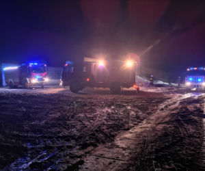Pożar składu opon pod Cybinką