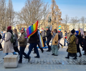 Ulicami Lublina przeszła po raz 6 Manifa. Tym razem - w geście solidarności z Ukrainą