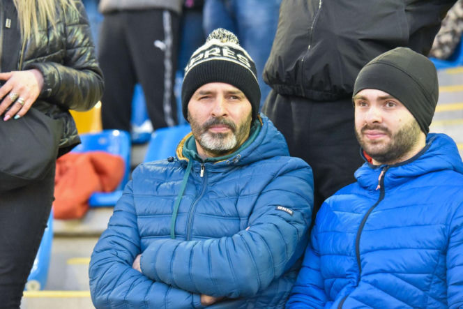 PRES Grupa Dewloperska Toruń - Abramczyk Polonia Bydgoszcz, zdjęcia kibiców i zawodników z pożegnania Adriana Miedzińskiego