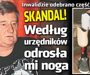 Chory na cukrzycę Kazimierz Drabik (61 l.) może wkrótce stracić drugą nogę, ale dla  urzędników jest  umiarkowanie niepełnosprawny