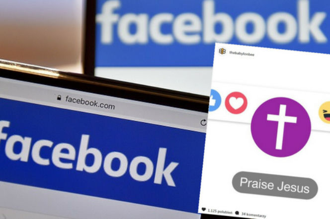 Facebook - nowa reakcja Chwała Chrystusowi!