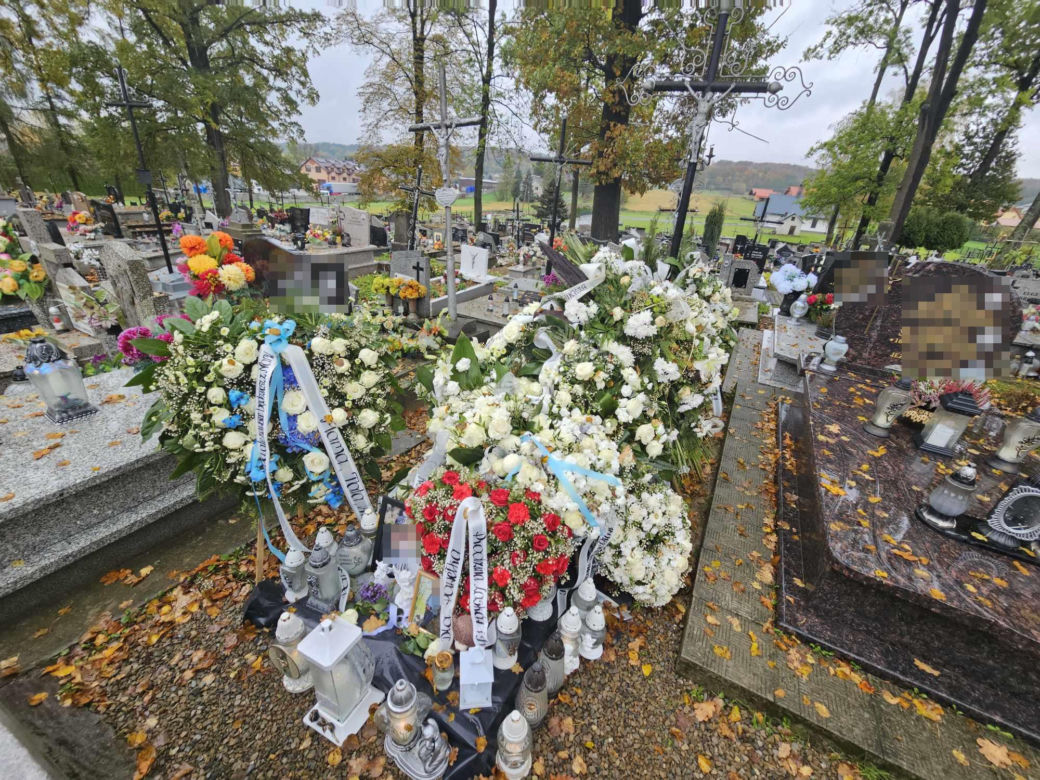 Grób Pawełka, który zginął w wypadku 