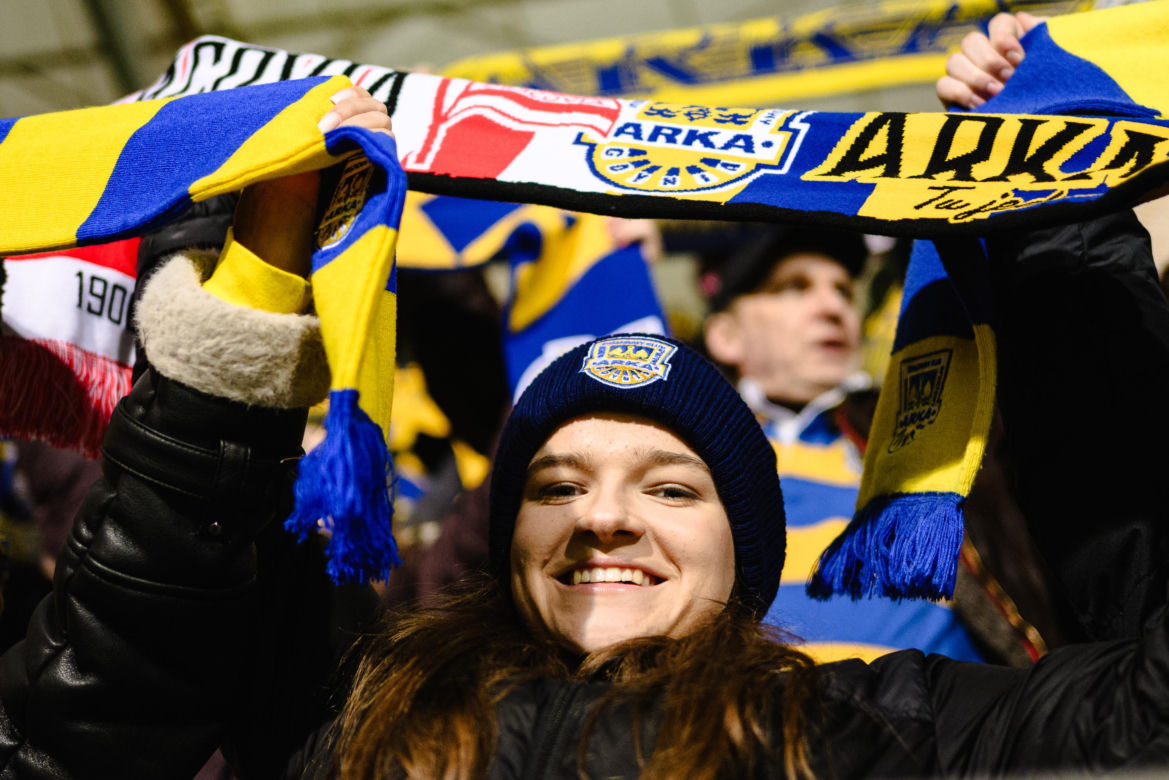 Arka Gdynia - Lechia Gdańsk: Zdjęcia kibiców z derbów Trójmiasta w ramach 23. kolejki PKO BP Ekstraklasy