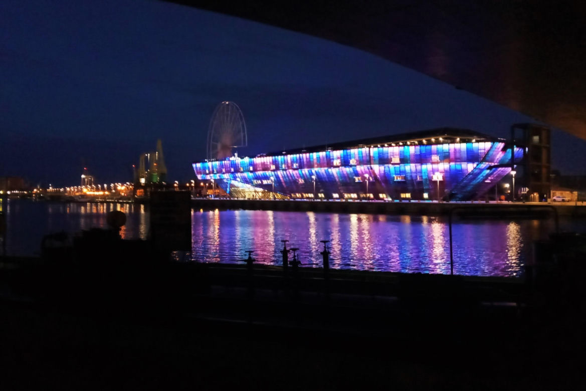 Iluminacja Morskiego Centrum Nauki