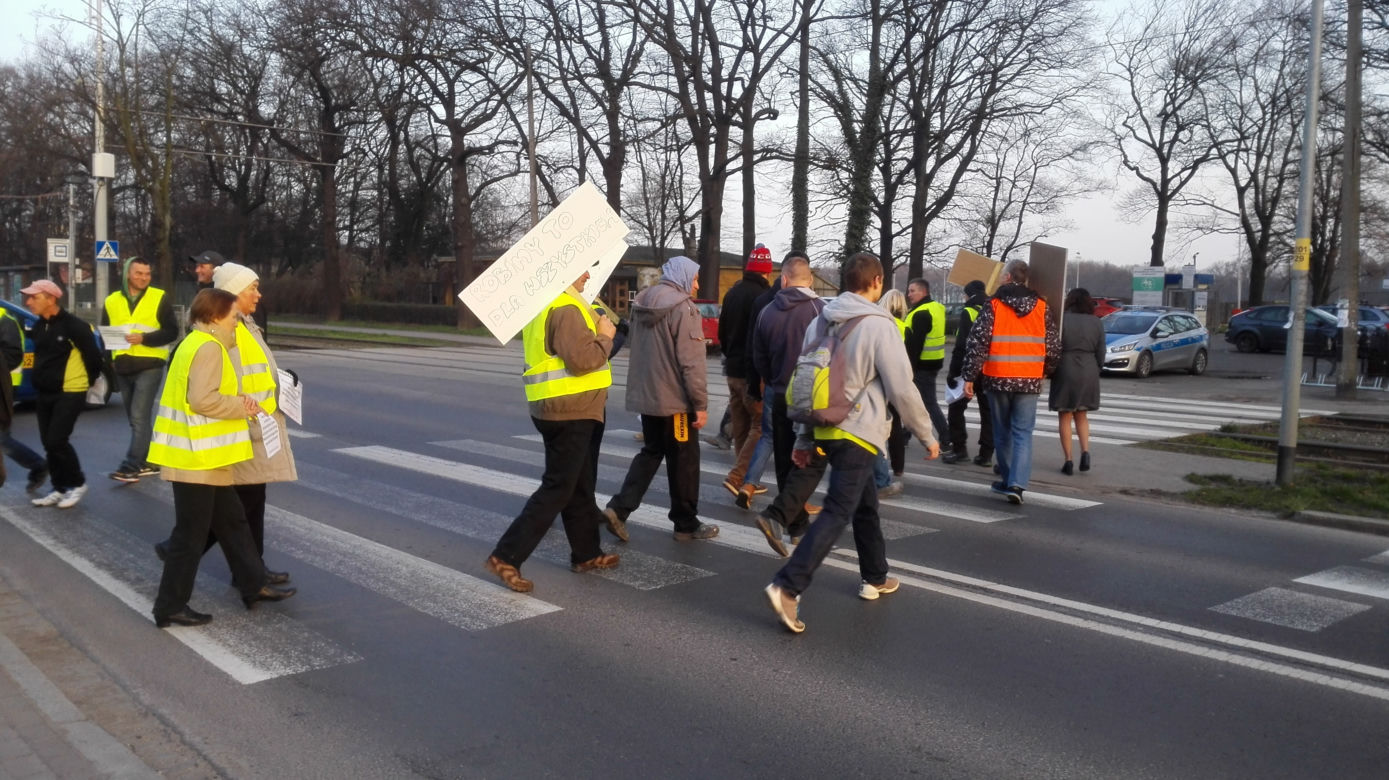 Blokada ulicy Mickiewicza