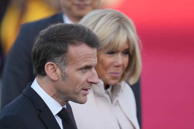 Emmanuel Macron z żoną Brigitte Macron