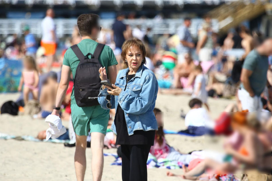 Izabela Trojanowska elegancka nawet na plaży