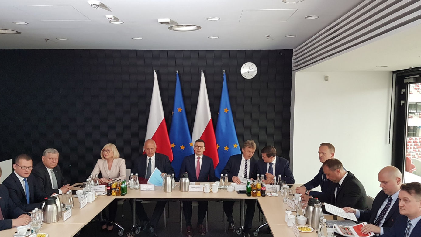 Premier Mateusz Morawiecki, Prezes PZPN Zbigniew Boniek