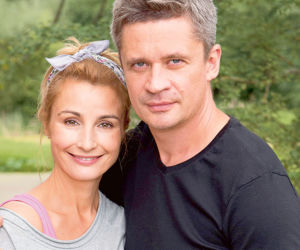 Cisza nad rozlewiskiem. Małgosia (Joanna Brodzik), Konrad (Piotr Grabowski)