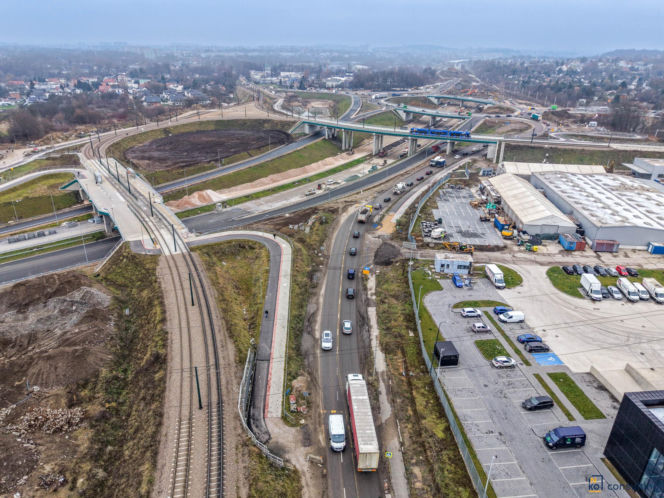 Budowa węzła Mistrzejowce na S7 w Krakowie