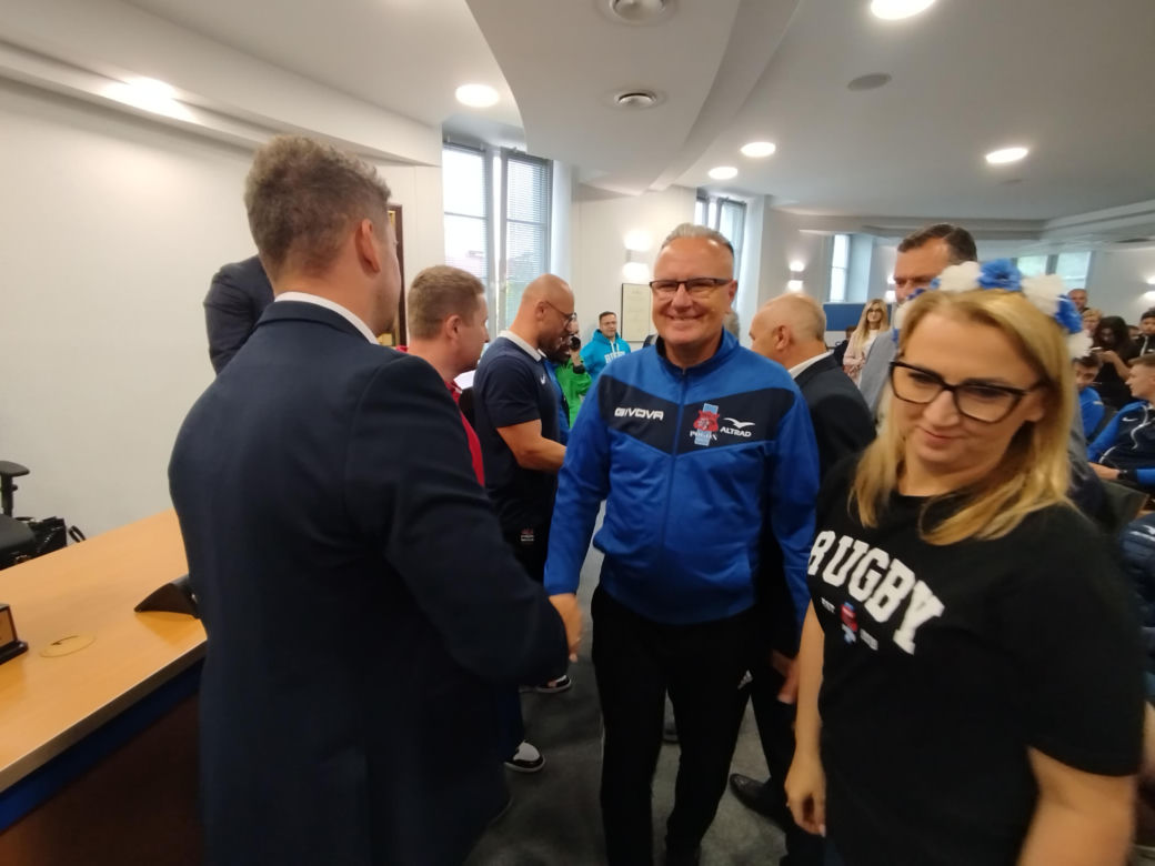 Społeczność sportowców i kibiców rugby z Siedlec uczciła największy z dotychczasowych sukcesów w historii klubu
