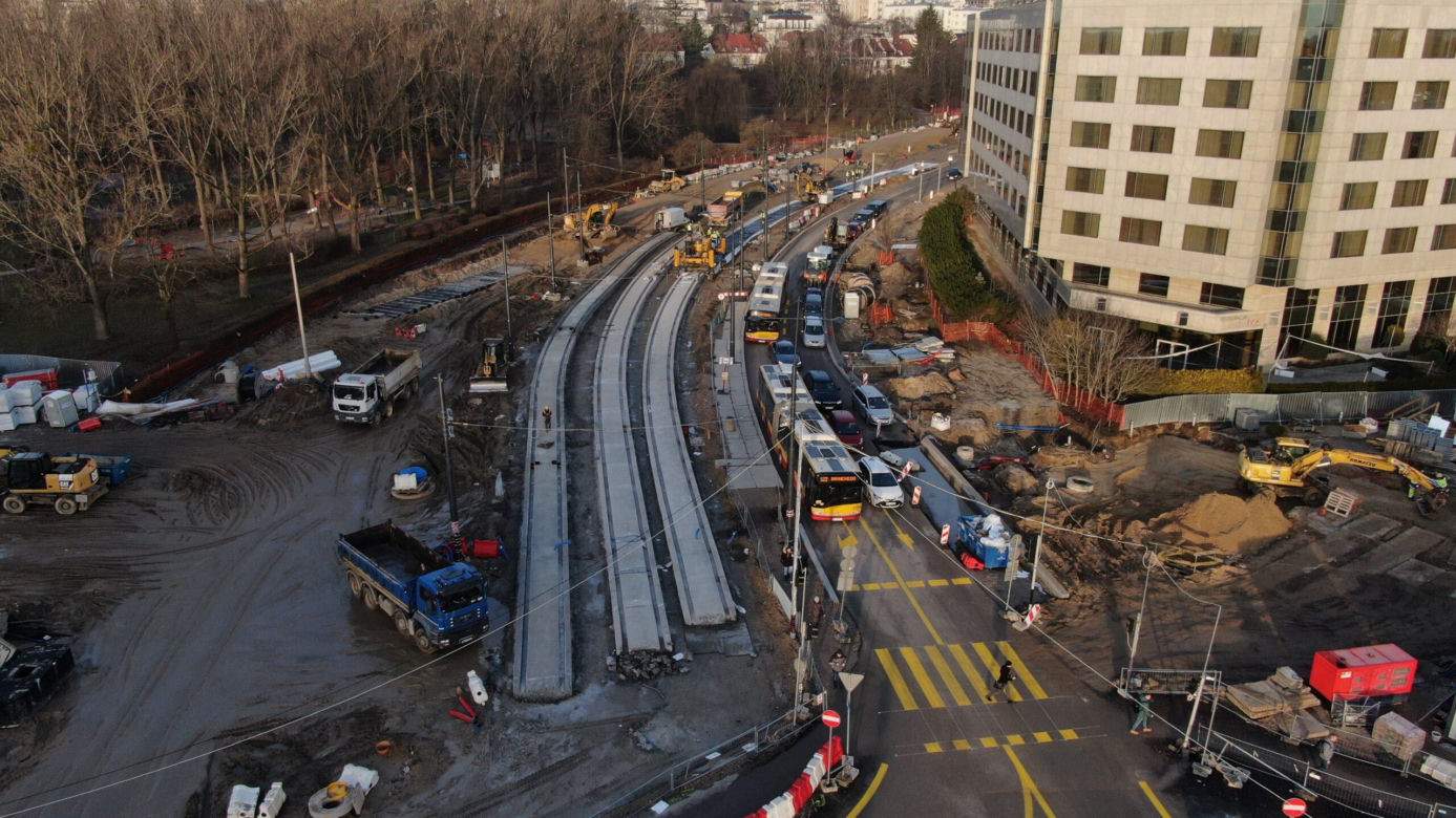Tramwaj do Wilanowa miał być gotowy na początku 2024 r., nowy termin: wrzesień 2024 r.