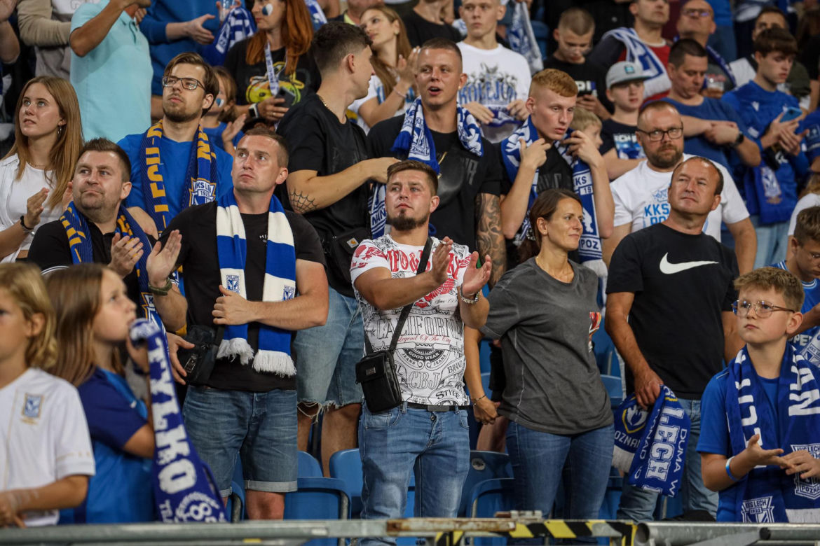 Lech Poznań - Raków Częstochowa. Ponad 20 tysięcy kibiców cieszyło się ze zwycięstwa nad mistrzem Polski