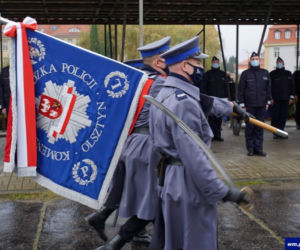 Nowi policjanci na Warmii i Mazurach. Ślubowało 45 funkcjonariuszy [ZDJĘCIA]