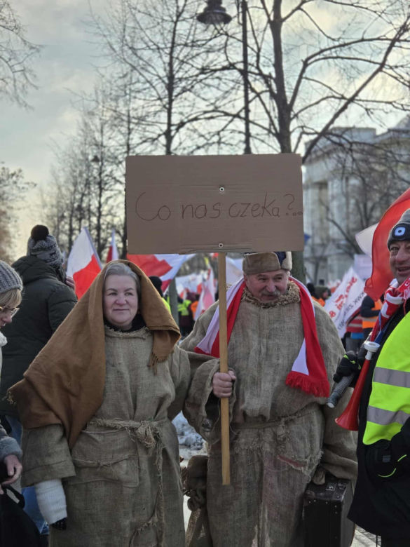 Protest rolników w Warszawie (9.01.2026)