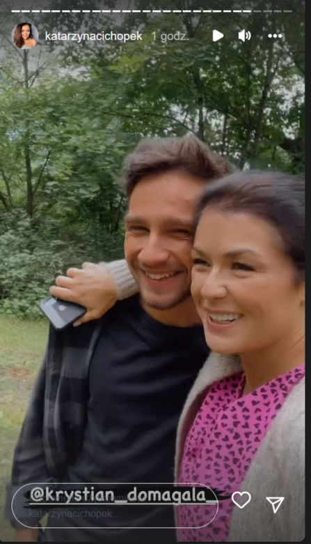 M jak miłość na planie. Mateusz (Krystian Domagała), Kinga (Katarzyna Cichopek)