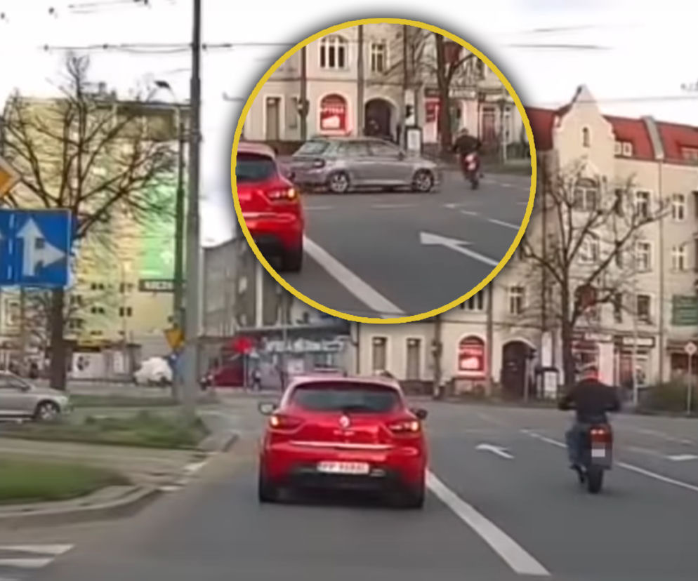 Motocyklista cudem uniknął śmierci