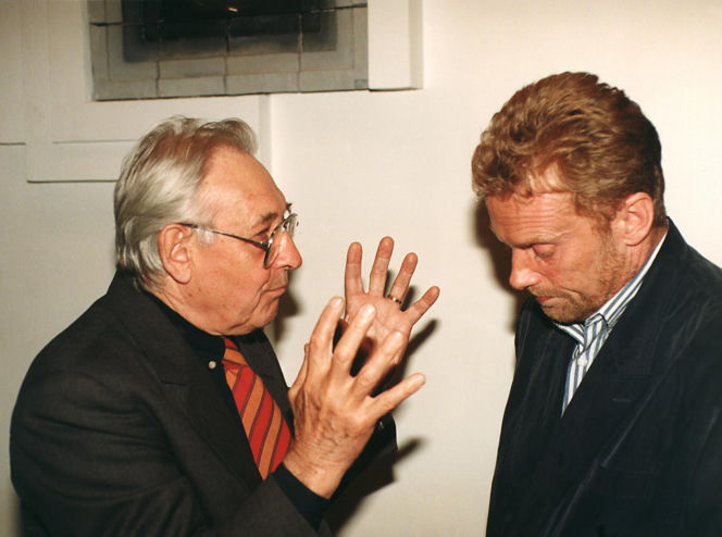 Andrzej Wajda i Daniel Olbrychski