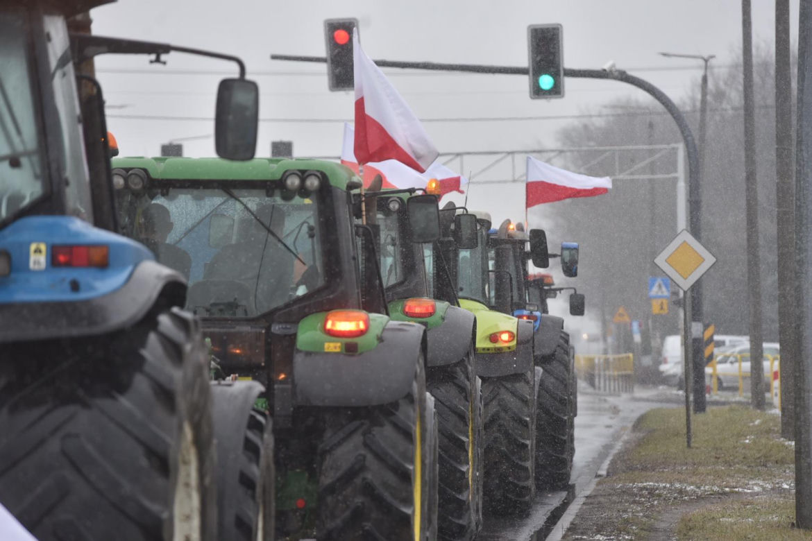 Protest rolników w Toruniu i okolicach. Zdjęcia z piątku - 9 lutego 2024