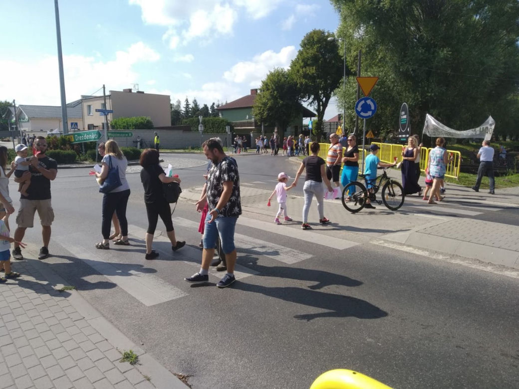 Zobaczcie jak przebiegał protest w Wawrowie. 