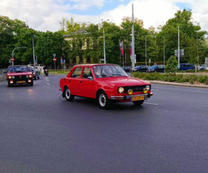 Parada zabytkowych pojazdów w Szczecinie