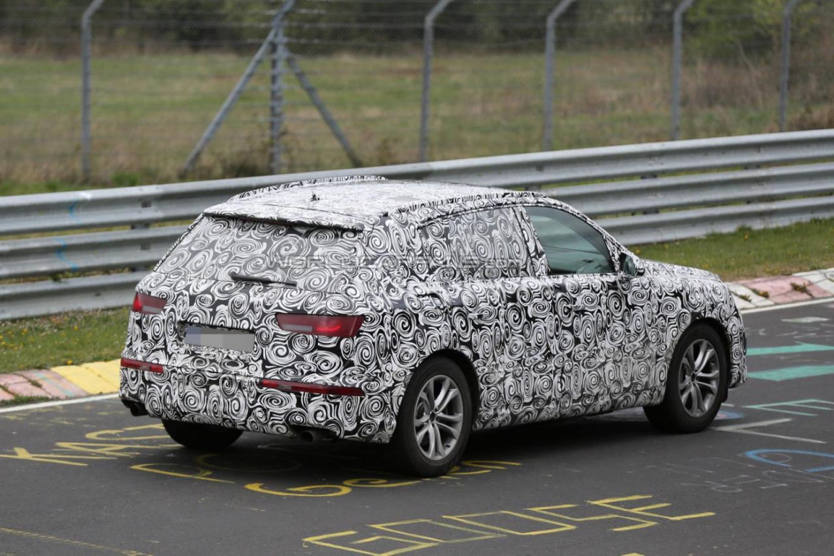 Audi Q7 - zdjęcia szpiegowskie z toru Nurburgring