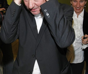 Robert Więckiewicz z żoną Natalią