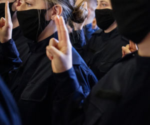 Pomorskie. Ślubowanie nowo przyjętych policjantów