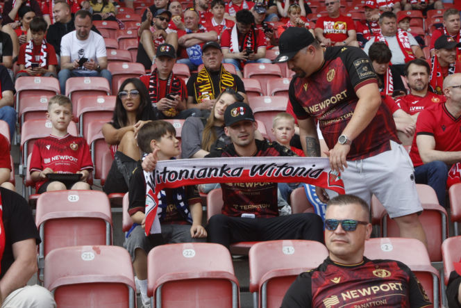 Widzew Łódź - Piast Gliwice: Zdjęcia kibiców i zawodników z meczu 34. kolejki PKO BP Ekstraklasy