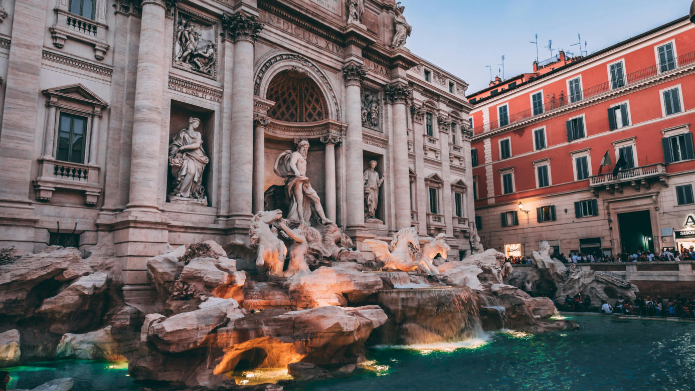 Fontana di Trevi w Rzymie