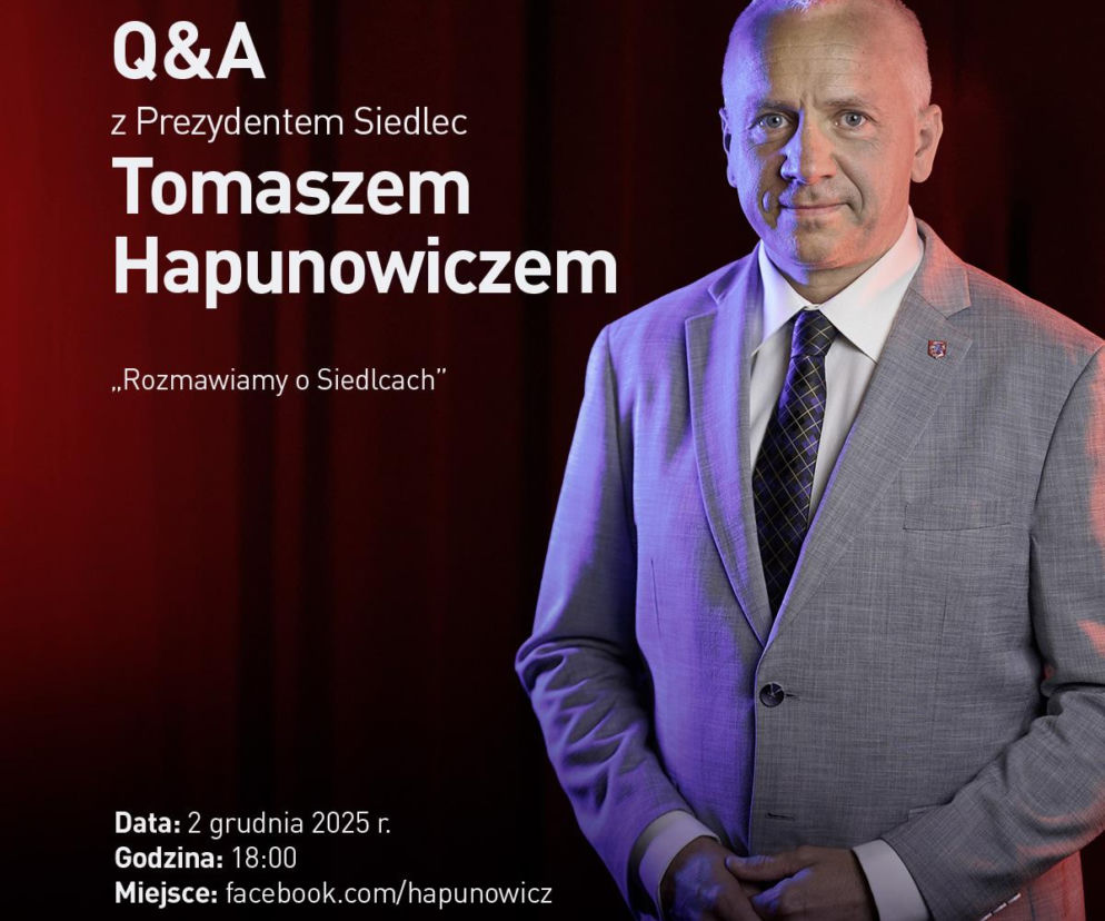 Spotkanie online Prezydenta Siedlec z mieszkańcami już 2 grudnia