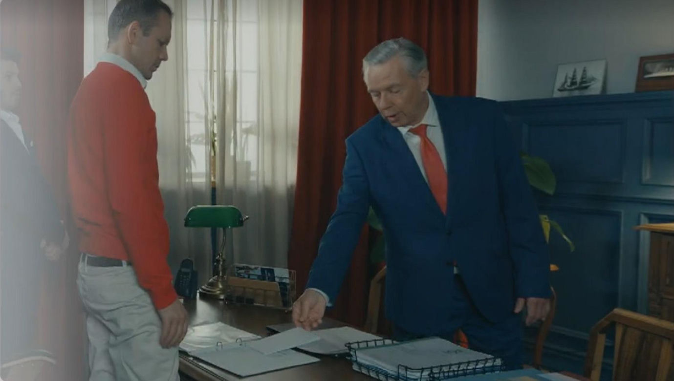 Barwy szczęścia odc. 3140. Bruno Stański (Lesław Żurek), Henryk Kępski (Zbigniew Suszyński)
