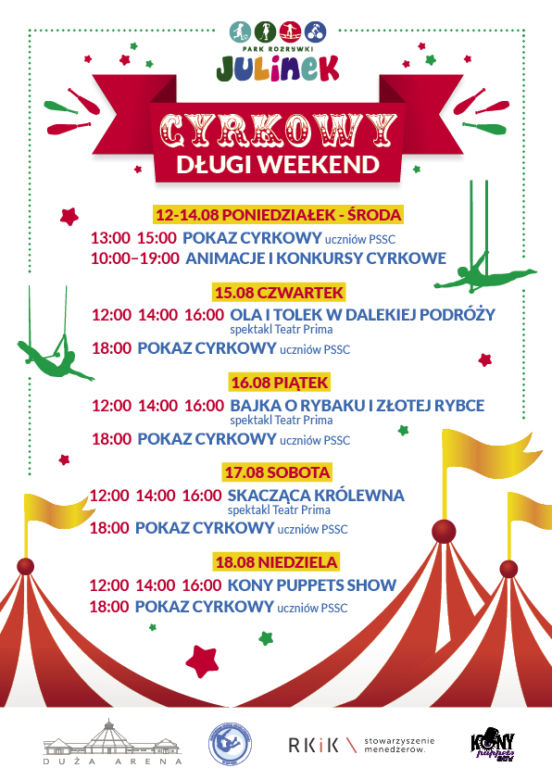 Cyrkowy długi weekend w Parku Rozrywki Julinek