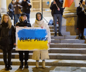 Lublin: protest wobec rosyjskiej agresji na Ukrainę