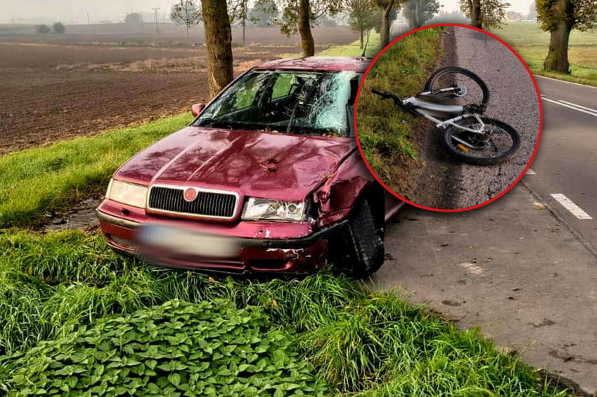 Staranował rowerzystę i uciekł! Kierowca zatrzymany