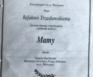 Trzaskowski nekrologi