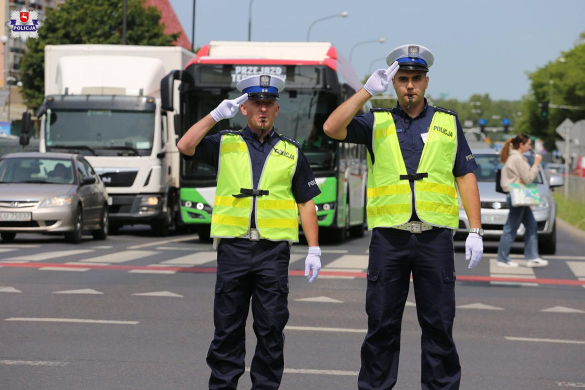 Policjanci sprawdzali swoje umiejętności na najbardziej ruchliwym skrzyżowaniu w Lublinie