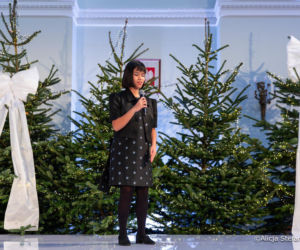 Marta Nawrocka na spotkaniu przedświątecznym z Paniami Ambasador i Współmałżonkami Szefów Misji Dyplomatycznych