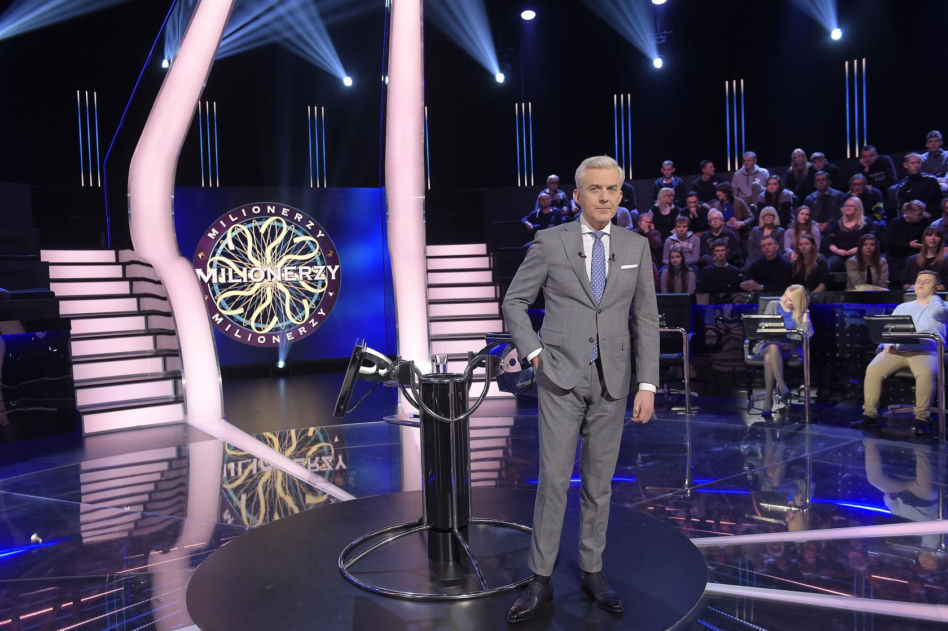 Hubert Urbański w "Milionerach" TVN-u