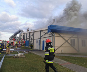 Pożar w zakładach drobiarskich w Iławie. Podsumowanie działań
