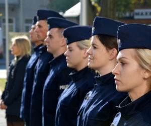 Ślubowanie nowych funkcjonariuszy podlaskiej policji
