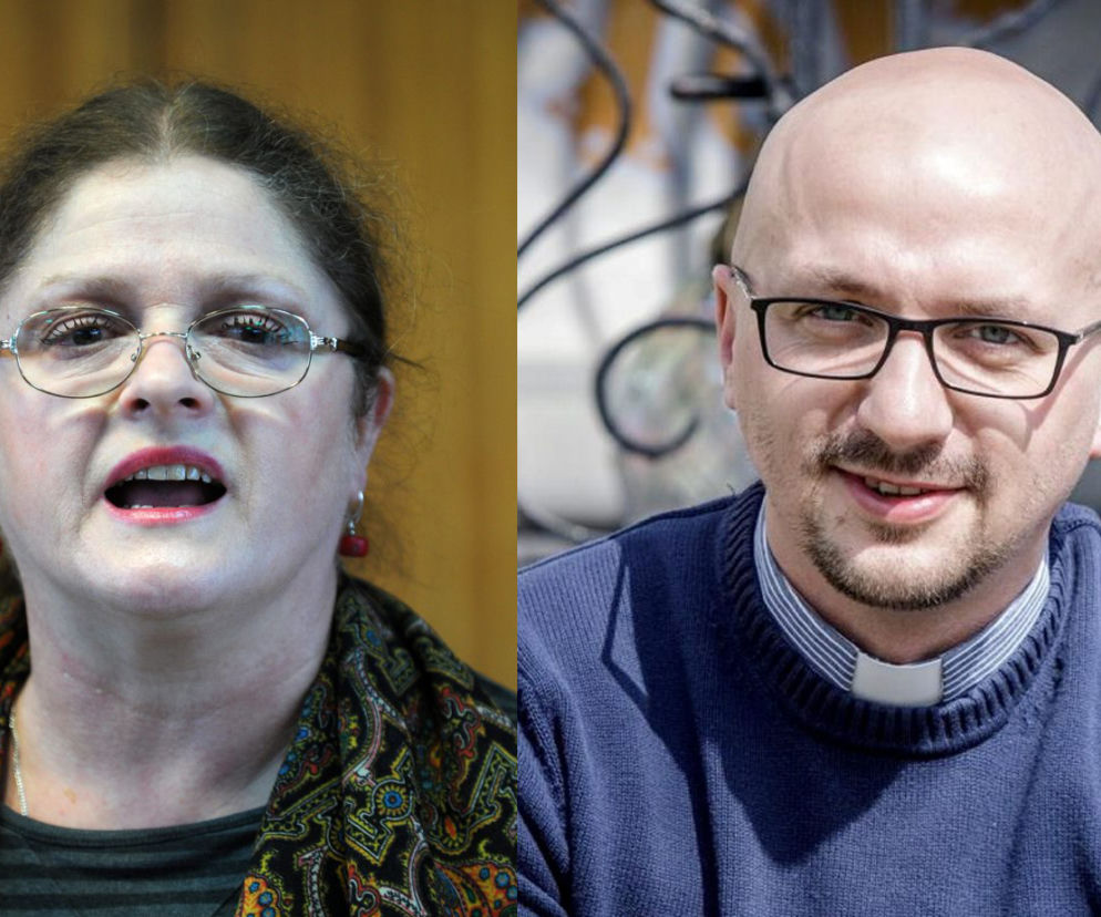 Krystyna Pawłowicz i ojciec Grzegorz Kramer