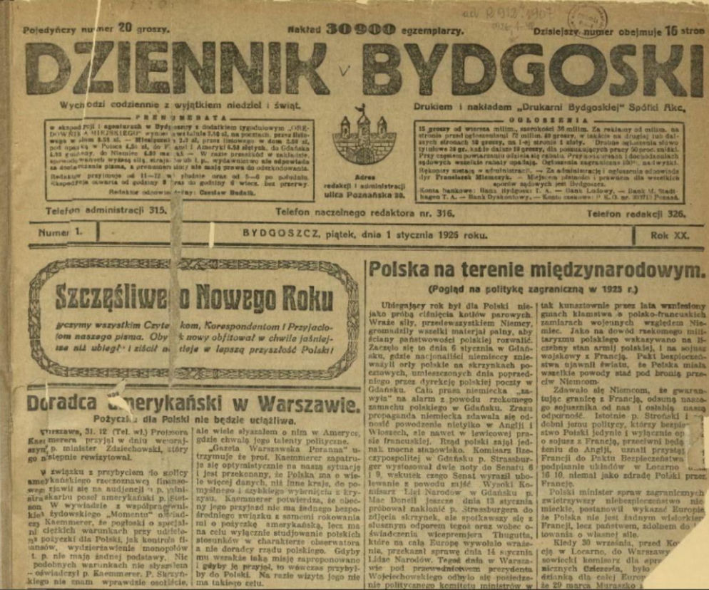 Odnalezione ciała, zemsta i pijani bracia. Tak sto lat temu dziennikarze „Dziennika Bydgoskiego” opisywali bieżące wydarzenia