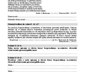 Matura rozszerzona WOS 6
