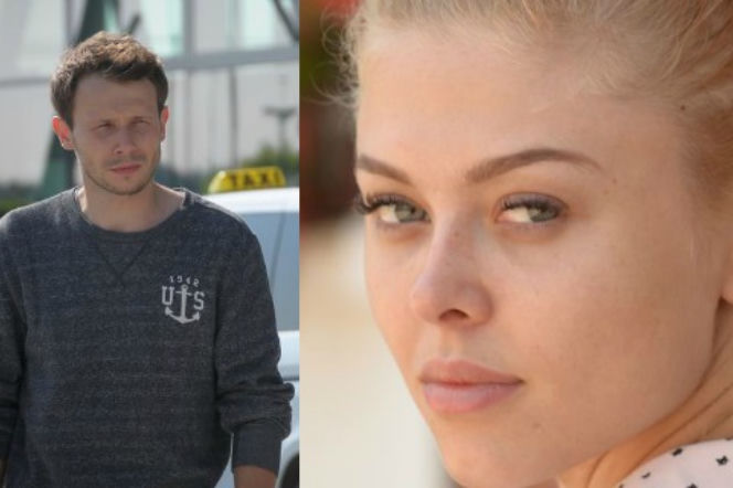 Pierwsza miłość. Radek (Mateusz Banasiuk), Jowita (Joanna Opozda)