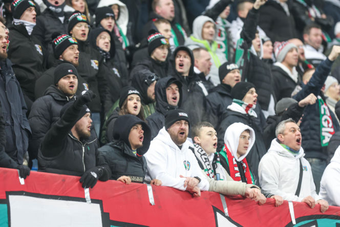 Piast Gliwice - Legia Warszawa, zdjęcia kibiców i zawodników z meczu 18. kolejki PKO BP Ekstraklasy