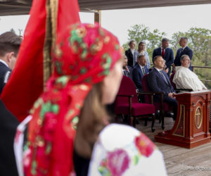 Karol Nawrocki na dożynkach