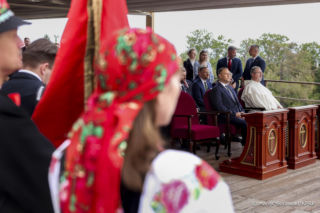Karol Nawrocki na dożynkach